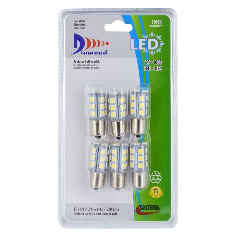 LED BULB 1141 BRIGHT WH  6/pk